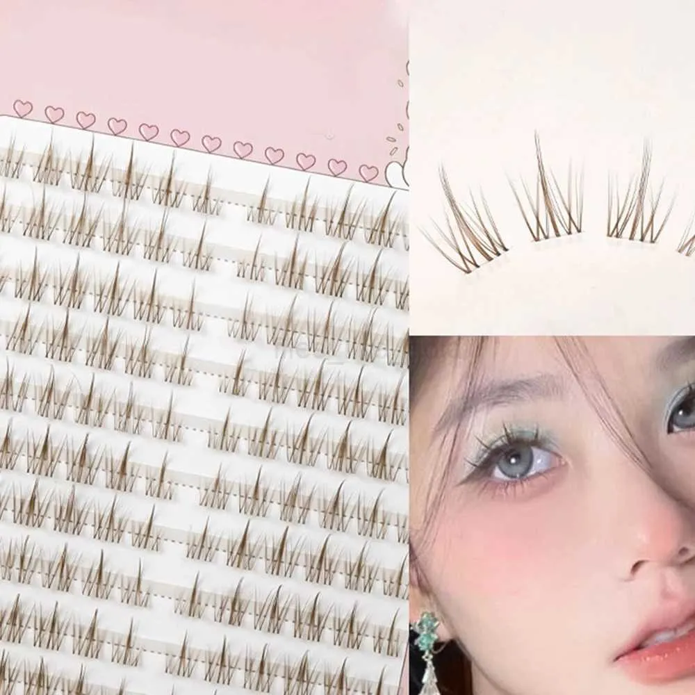 Natural False Lashes: Sunflower Style Faux Mink Individual Cluster