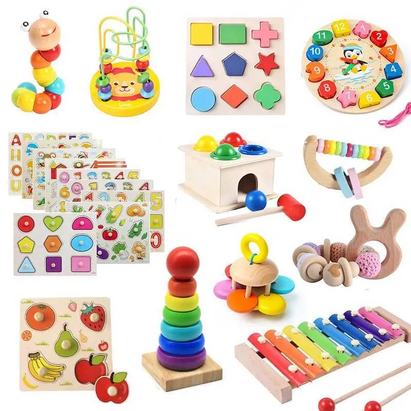 Montessori Wooden Puzzle Games For Early Development Educational Wooden Toys For Babies 1 3 Years H240710 From Xpreal 5.72 DHgate.Com