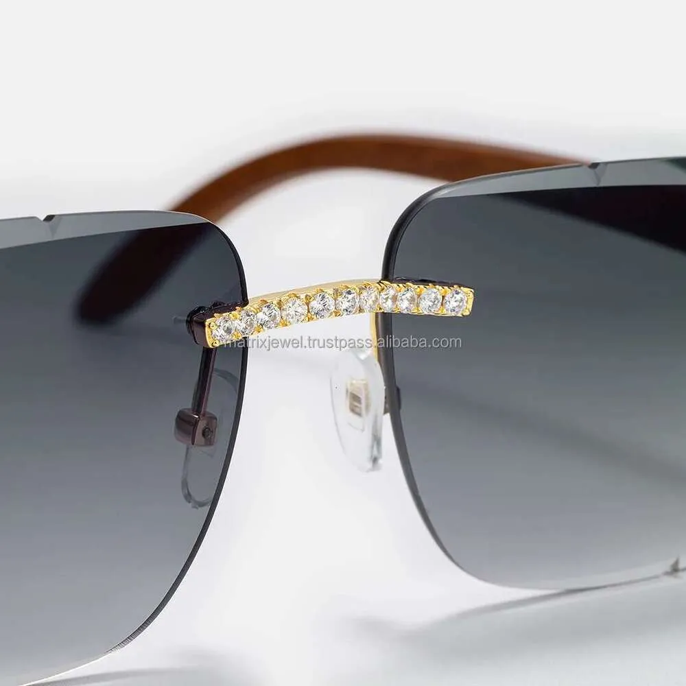 DHgate.com:Iced Out Rhinestone Sunglasses - Rapper Style