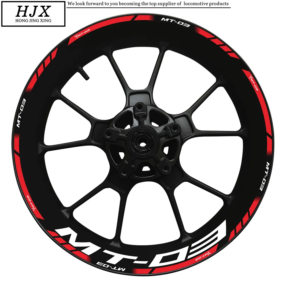 Yamaha MT-03 Motorcycle Wheel Rim Decals - Reflective & Waterproof Logo ...
