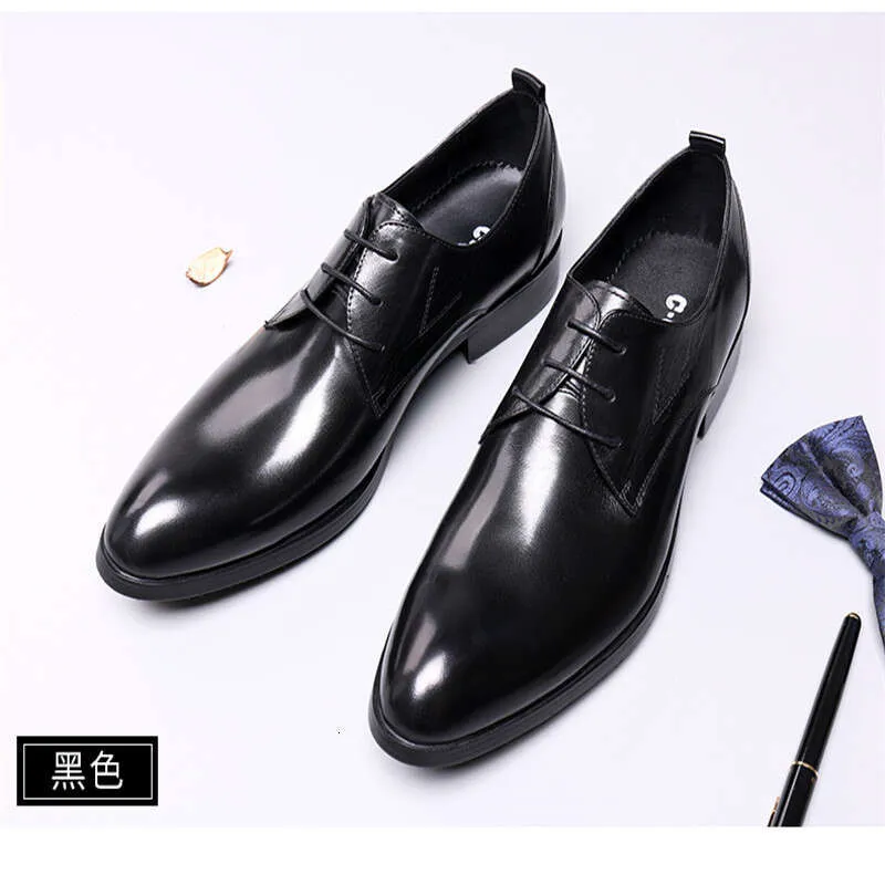 Premium Brown Leather Mens Dress Shoes - Pointed Toe  display picture 1