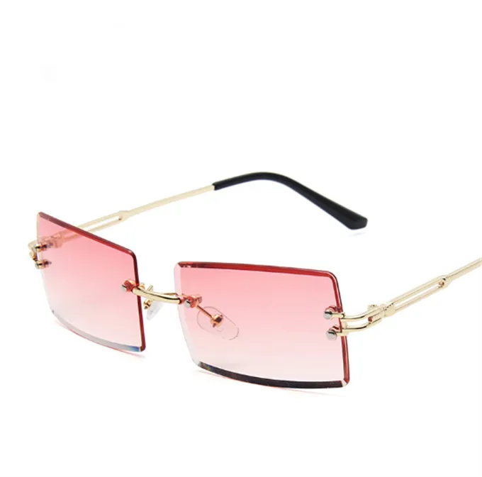 Square Rimless Shades Vintage Rimless Square Sunglasses Women, Gradient... From Jcm524, $24. ...