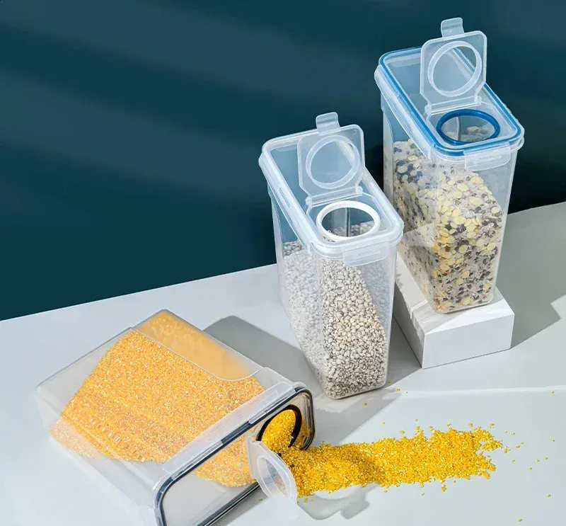 240802 Airtight Food Storage Containers 2.5/4L Moistureproof, Insect ...