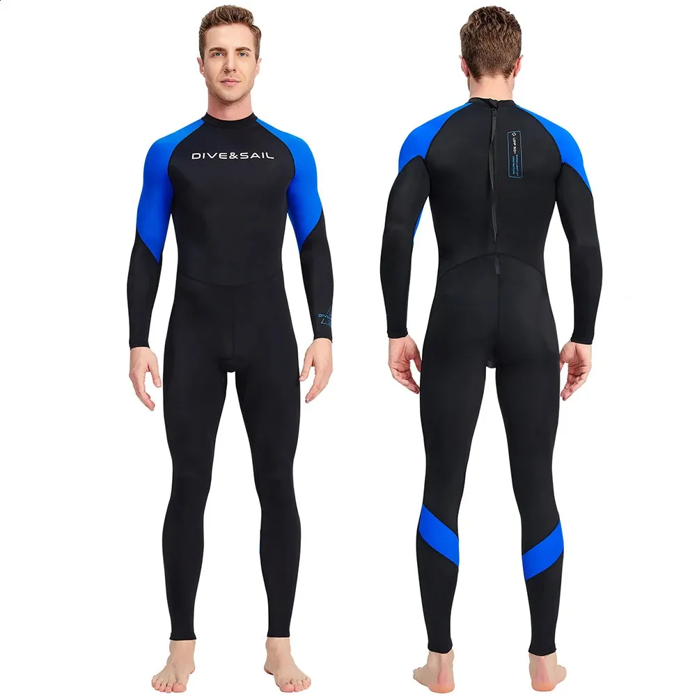 Combinaison Néoprène 2mm Homme – Manches Longues, UPF50+, élastique, Pour Surf, Plongée, Kayak
