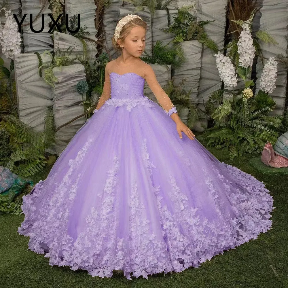 White Lace Ball Gown for Girls Sleeveless High Collar Toddler Formal Dress  with Beaded Embellishment and Asymmetrical Hemline from Dhgate Flower Girls  Dresses - price 357.95, image size:1000x1000