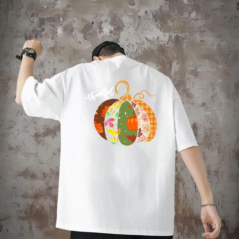 DHgate.com:230G 100% Cotton Pumpkin Hip Hop Street T-Shirts