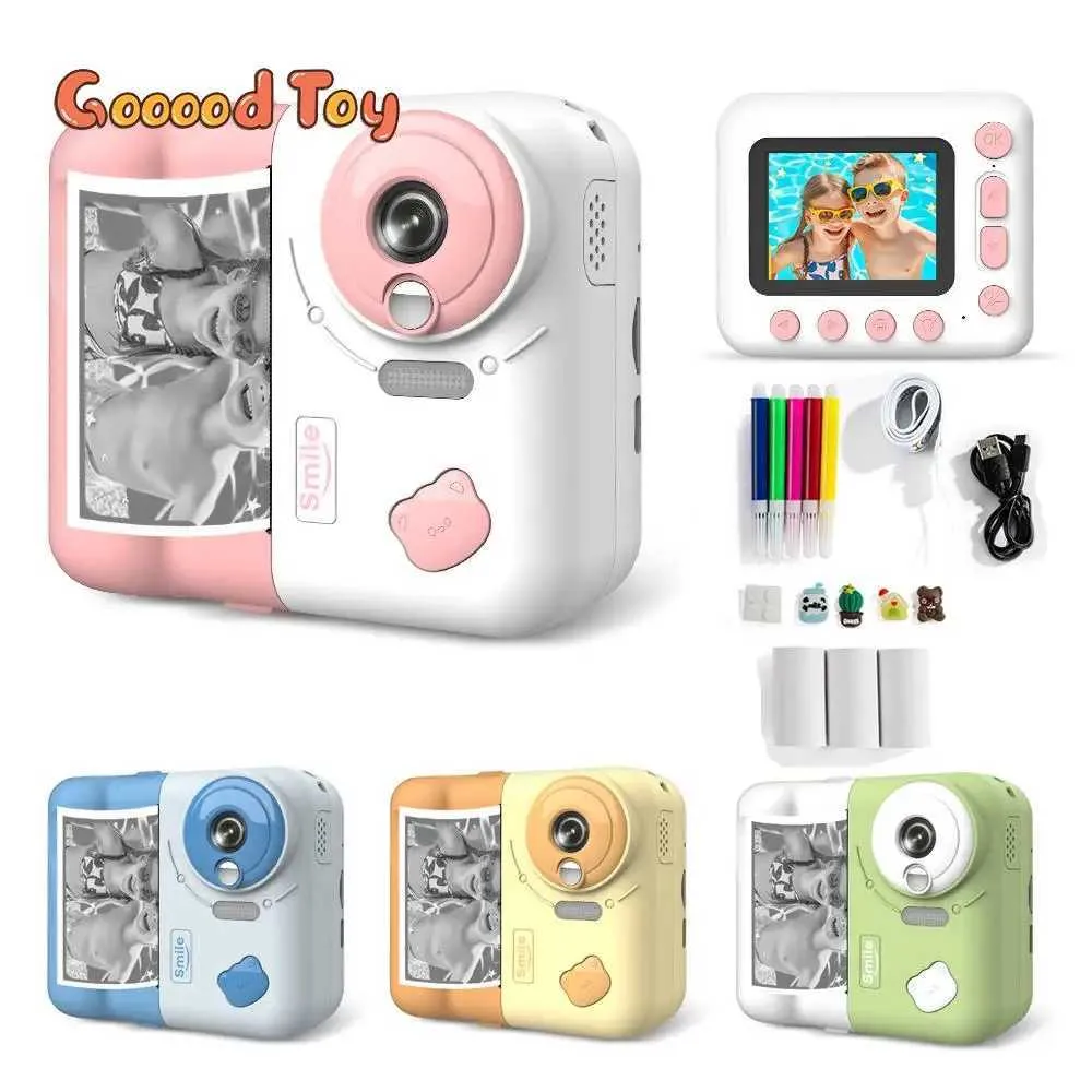 Cámara Instantánea Infantil Con Impresión Térmica – 1080P, Tarjeta De 32 GB Y Papel De Impresión Incluido, Ideal Para Niños De 3 A 10 Años (Rosa)