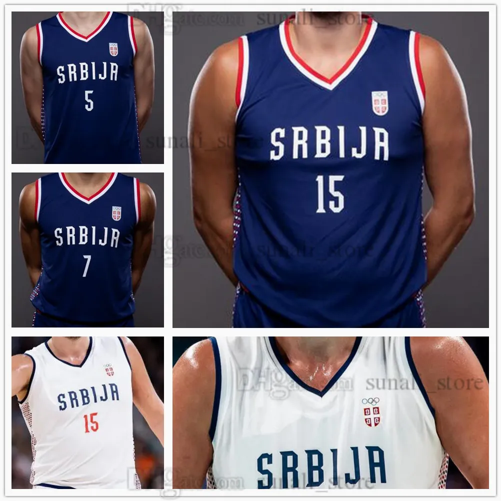 Save Big on Bulk Nikola Jokic Jersey 2024 Serbia Nikola Basketball 15 Jokic  Jerseys Jovic Bogdan Bogdanovic Filip Petrusev Avramovic Micic