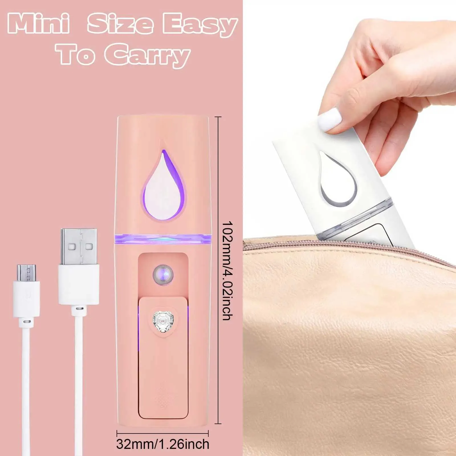 Mini USB Essential Oil Diffuser Set 2-Pack: Portable Aromatherapy for ...