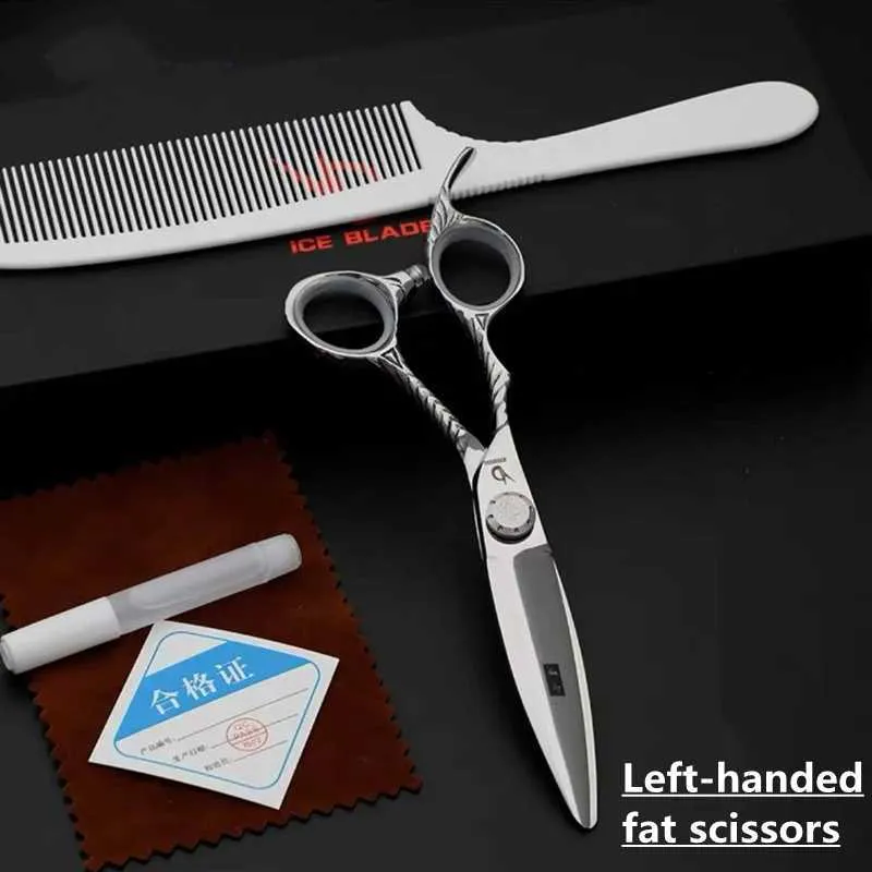 Left Handed_ 6" Hairdressing Hair Scissors_Japanese Steel (6.5