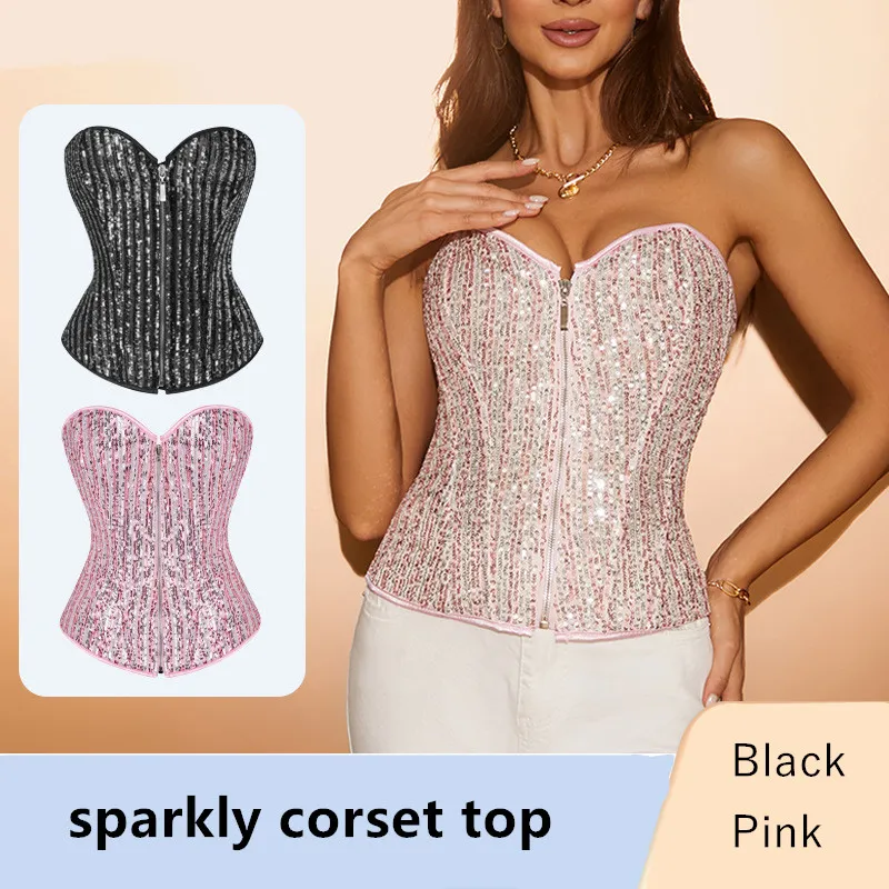 Women's Pattern Zipper Corset Women's Pattern Zipper Corset