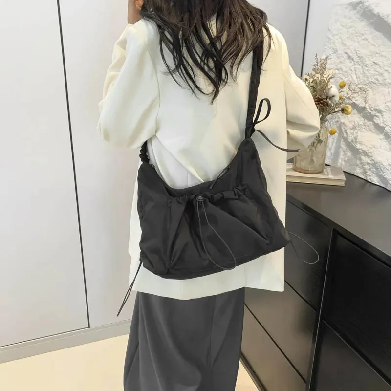 LEFTSIDE Y2K Korean Fashion Soft Nylon women's shoulder