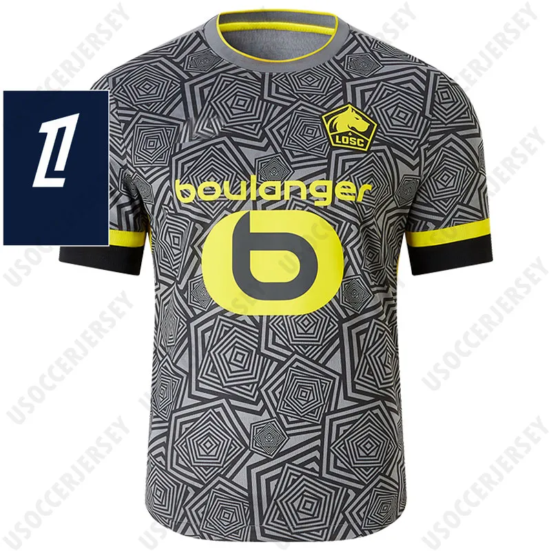 LOSC Lille Soccer T Shirts 80th Anniversary Kit With ETHAN