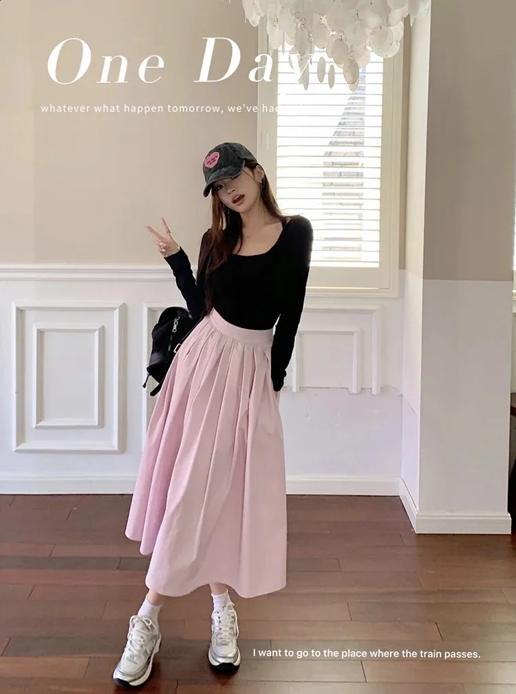 Pleats please ベルト Pink Size M 90cm レディース