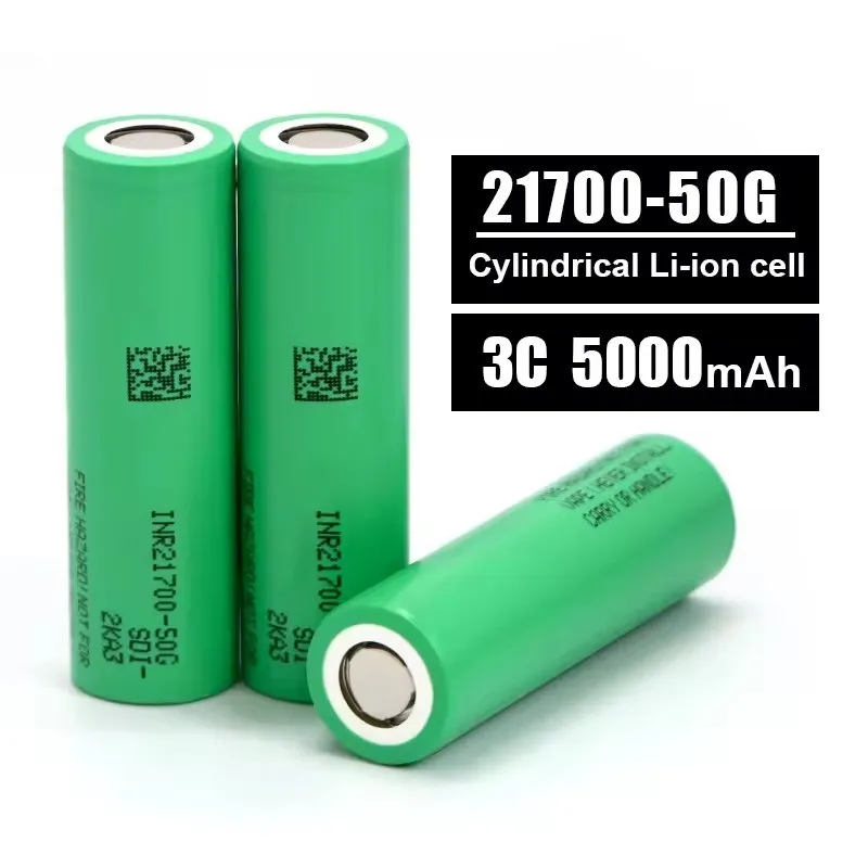 4000-5000mAh 21700 Li-Ion Battery, High Capacity Rechargeable Lithium ...
