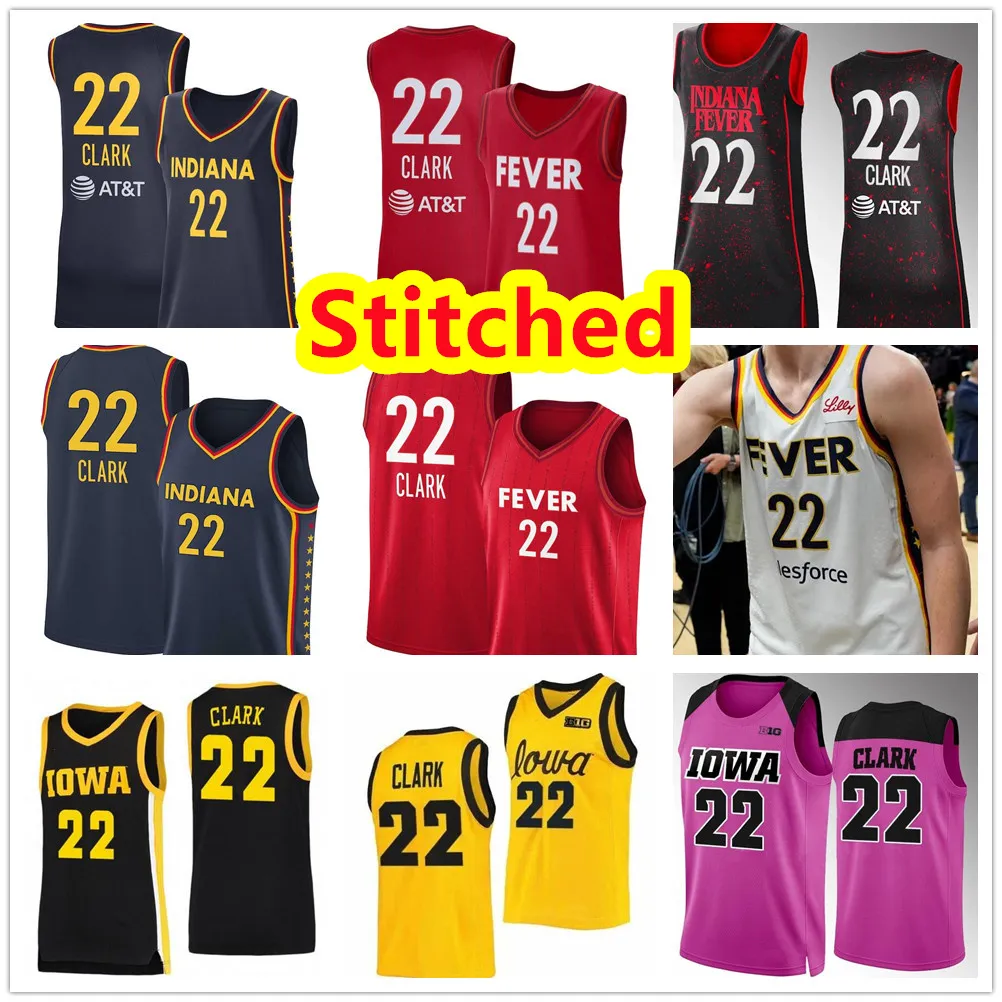 Stitched 2025 Fever Women Basketball Jerseys 22 Caitlin Clark