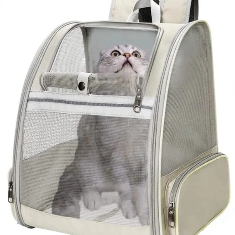 Portable Canvas Cat Carrier Bag For Travel Breathable Pet