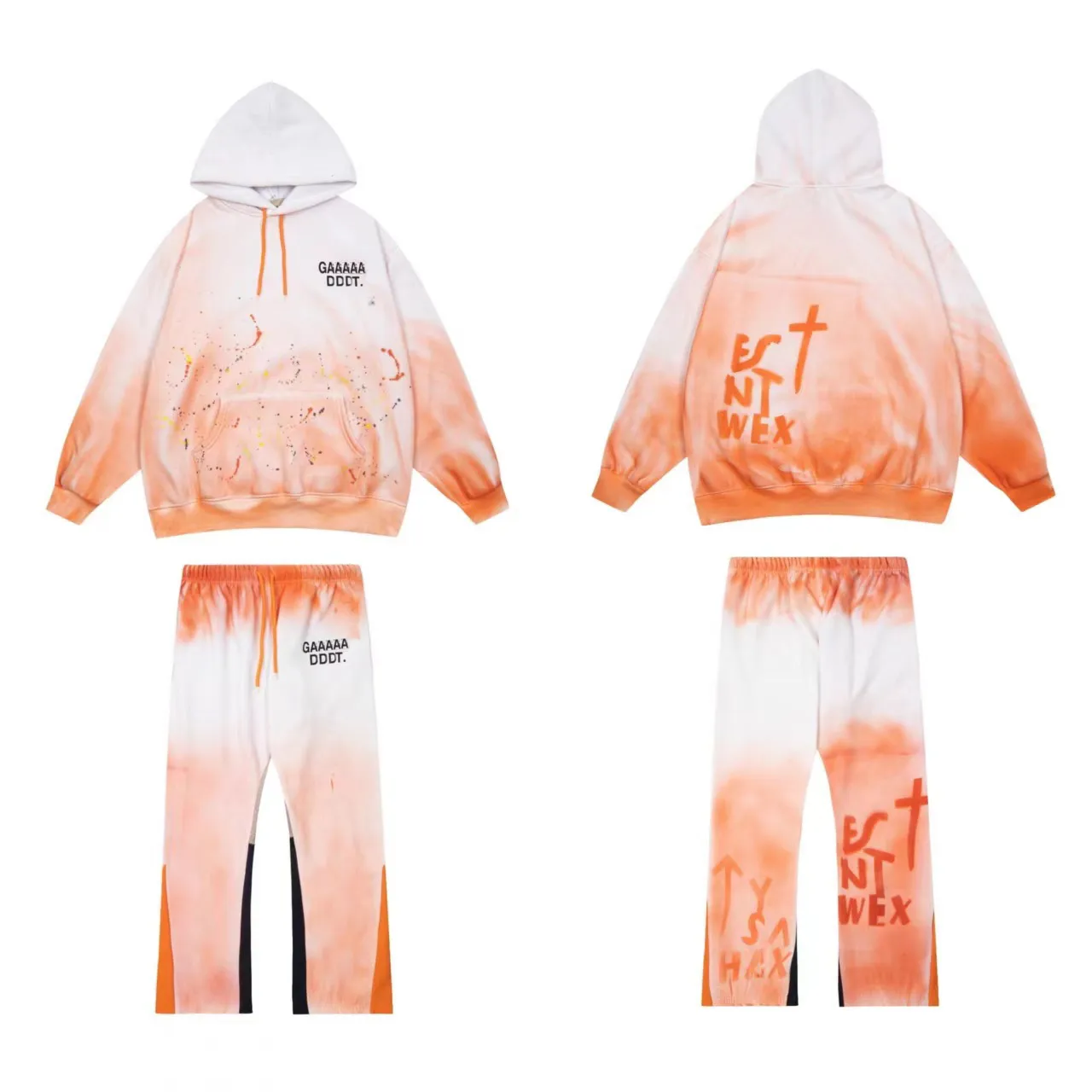 Dye Hoodie Soft Tie Dye Sweatsuit Tie Dye Cropped Pullover Hoodie
