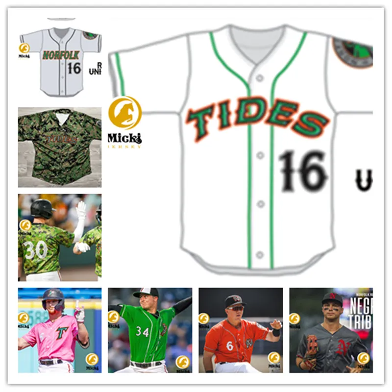 Adley Rutschman Jackson Holliday Stitched Norfolk Tides Baseball