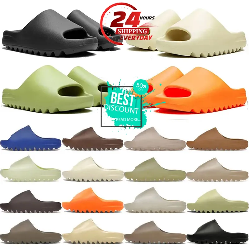 Designer Slide Sandals Unisex Flat Heel EVA PU Rubber Upper Summer ...