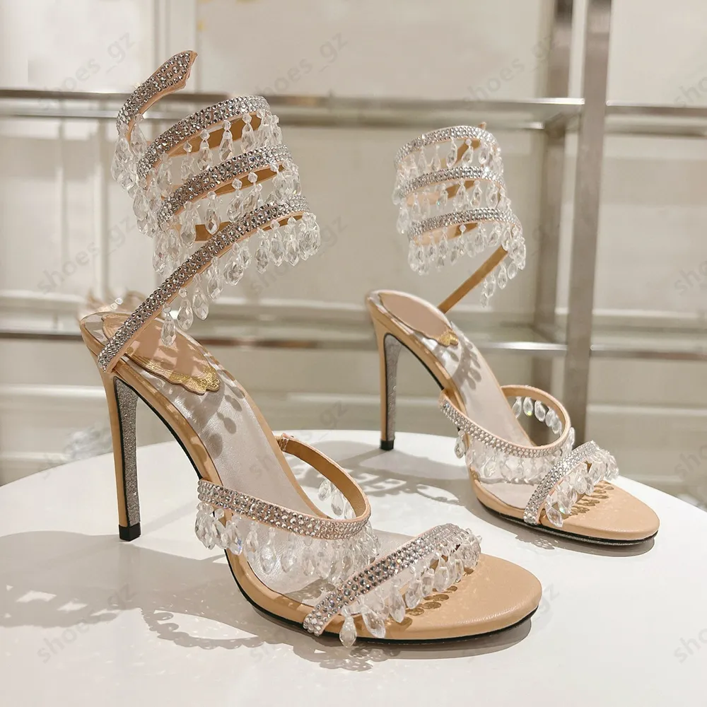 サンダル・ミュール Devine High Heel Beaded Ankle Dress Sandals Amazon.com | Wild Diva Women Butterfly Rhinestone Strappy