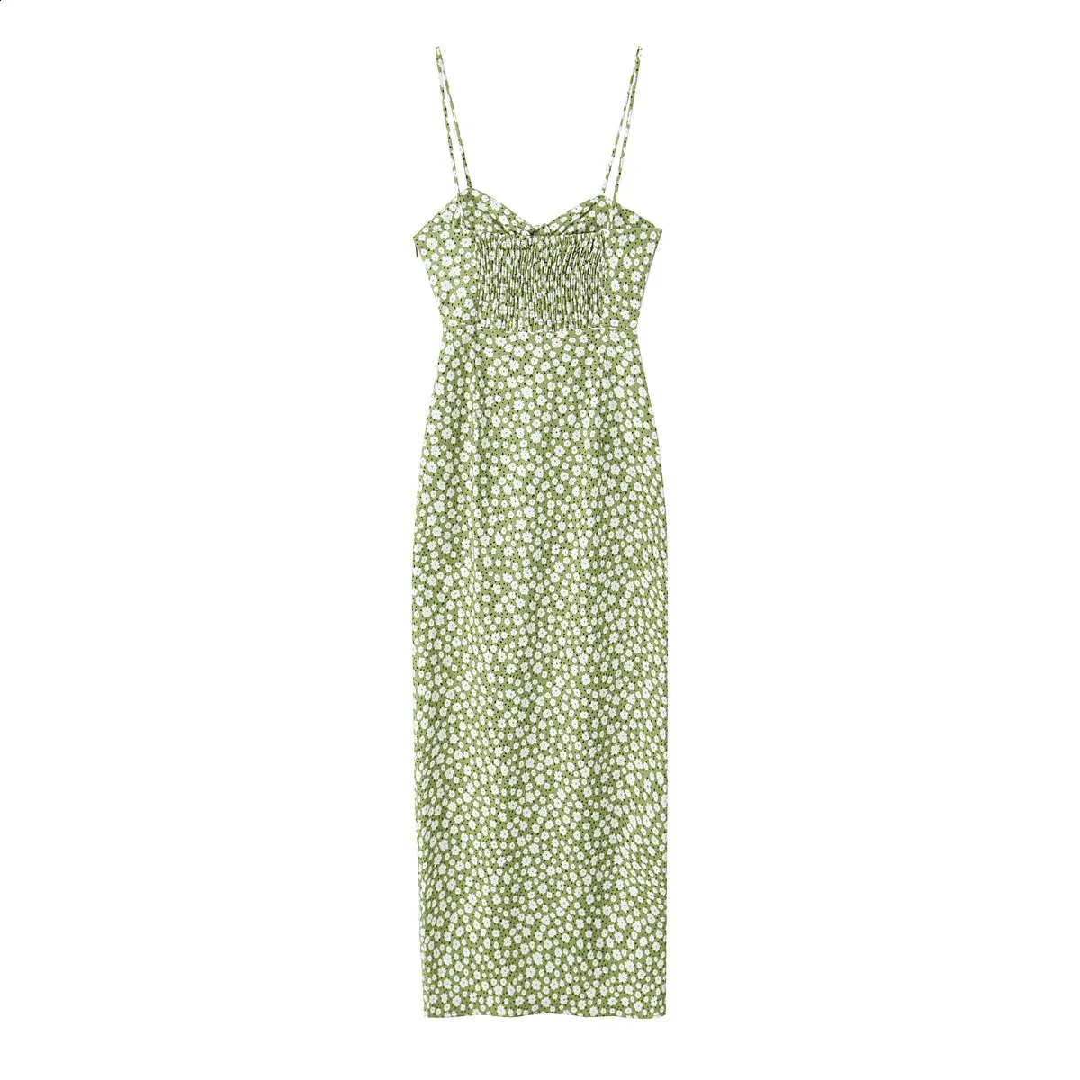 Green Floral Pleated Slip Dress: Sexy Backless Midi Dress for Women, Perfect for Parties from Dhgate Urban Sexy Dresses - price 51.71 Green Floral Pleated Slip Dress: Sexy Backless Midi Dress for Women, Perfect for Parties from Dhgate Urban Sexy Dresses - price 51.71