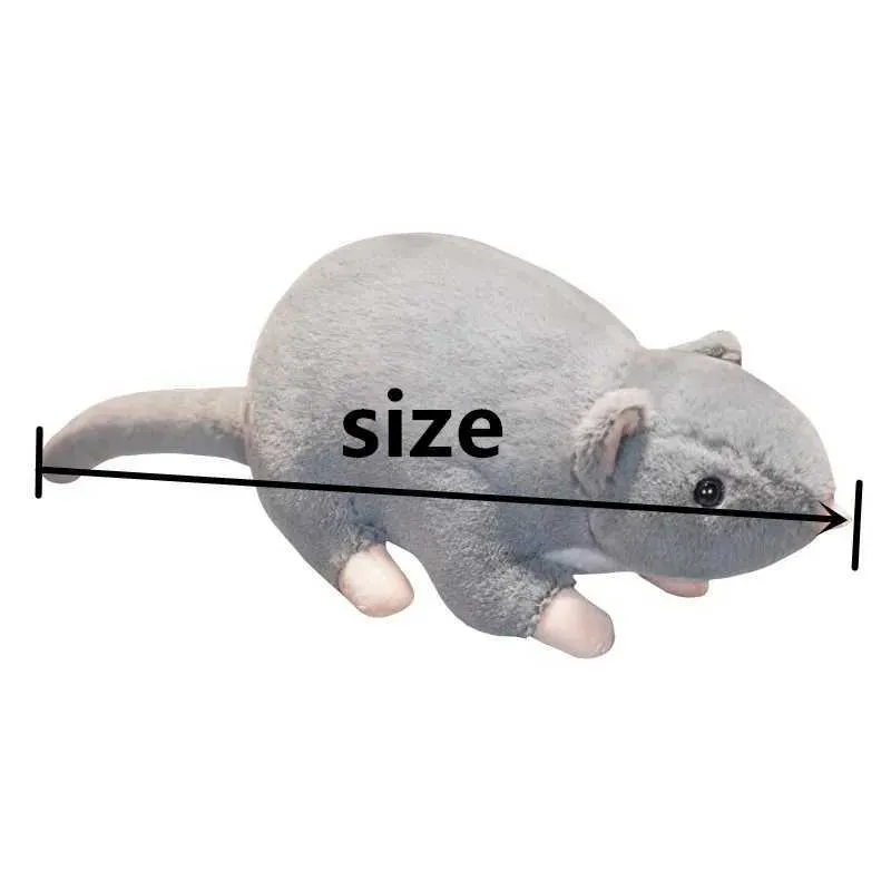 JIAHG Oreiller Peluche Souris Géante – Coussin Rat Mignon 50 Ou 70 Cm – Doudou Animal Ultra Doux – Déco Chambre Enfant Ou Adulte