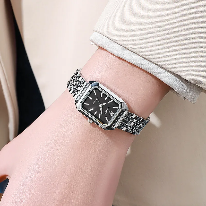 Montre Quartz Vintage Pour Femme - Cadran 29mm Chiffres Arabes - Bracelet Cuir PU Ajustable - 5