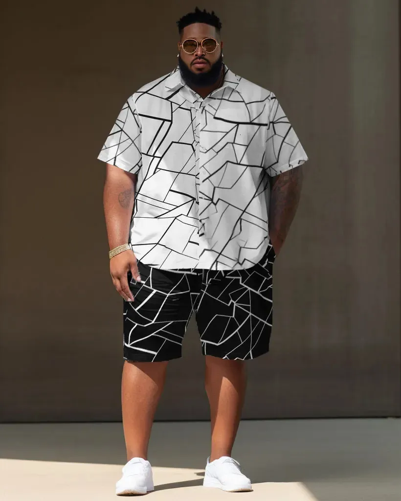 DHgate.com:Premium Plus Size Short Set: Mens Casual Two