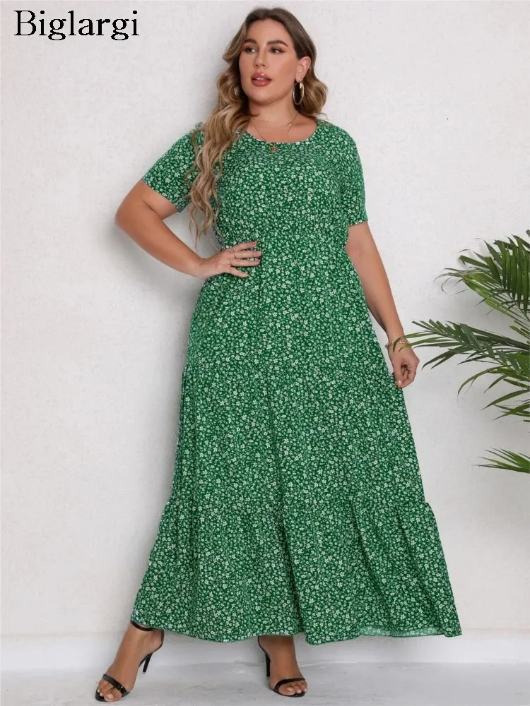 Plus Size Summer Floral Print Dress For Women Loose... From Mysticastore,  $22.66 | DHgate.Com