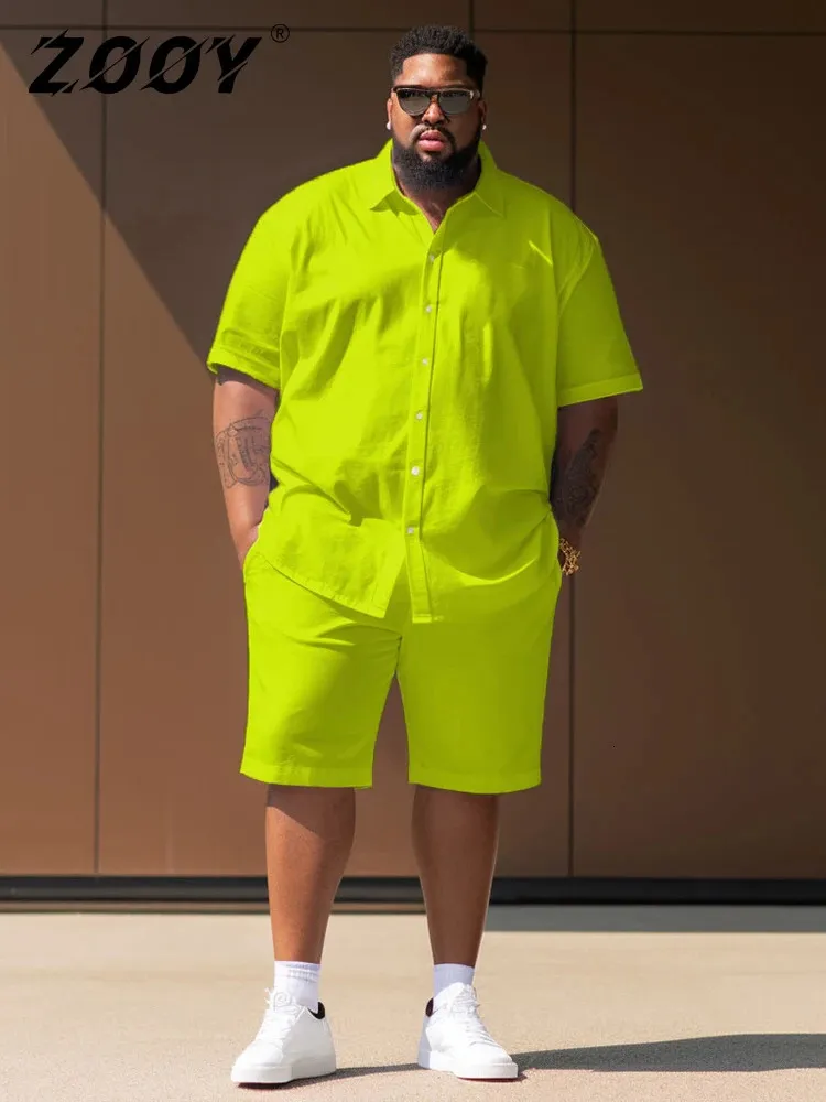 #1のXXLサイズ DHgate.com:Plus Size Mens Casual Short Set: Lightweight