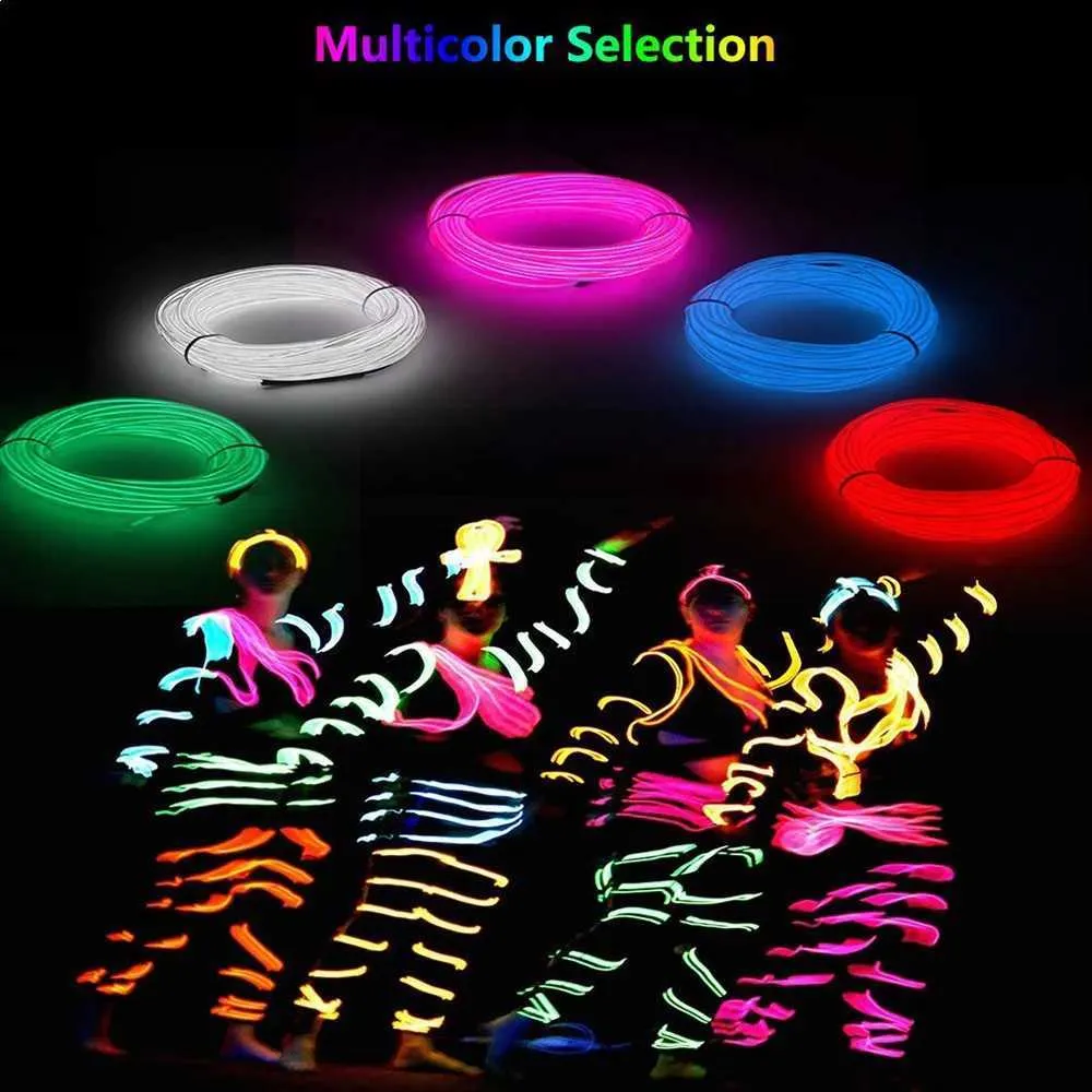 Neon Rope Light Battery Neon LED Rope Lights: Battery Operated String Lights for DIY Decor ...
