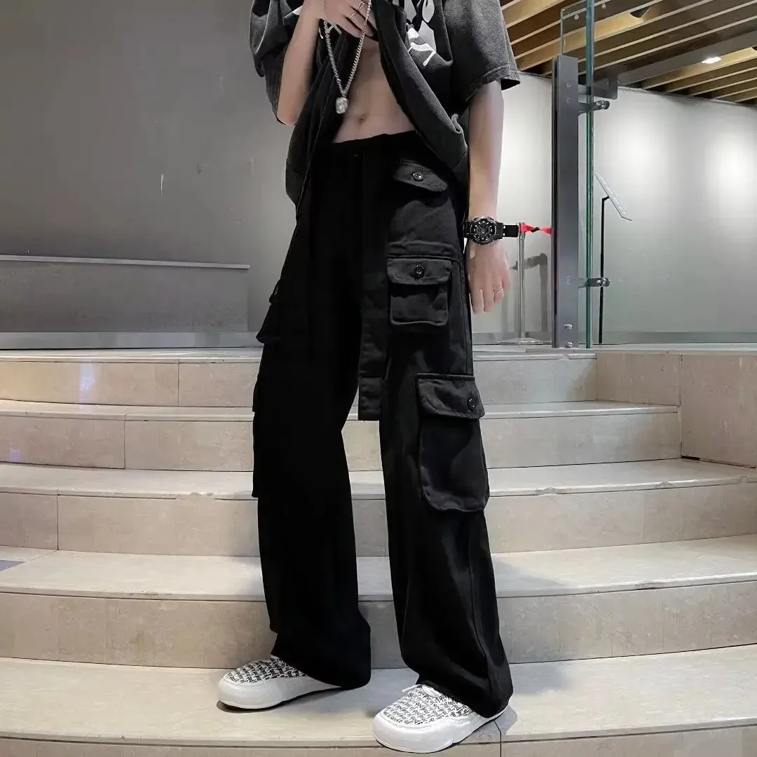k*n様 comoli fade black wide cargo pants Khloe Cargo (Black) – Karl Kani