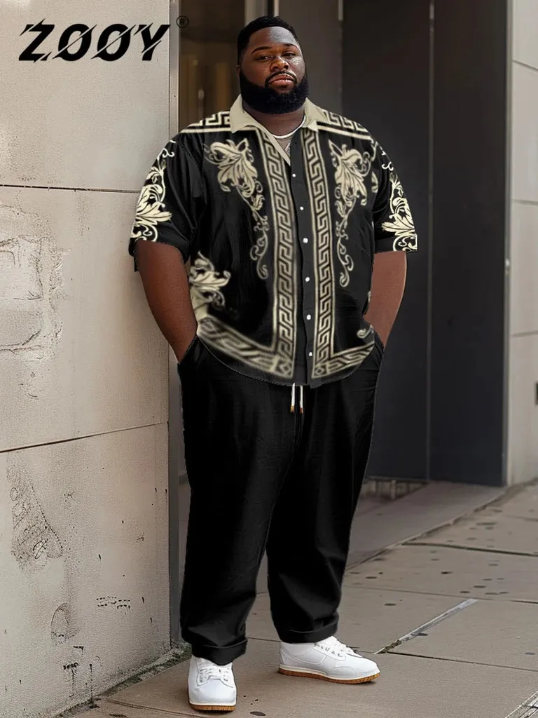 Plus Size Mens Loungewear Set: Comfortable Trendy, L-9XL, Shop - Main Image