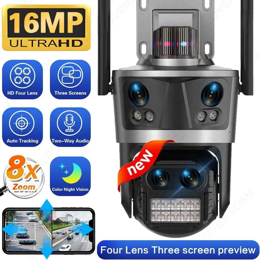 Outdoor WiFi cctv camera with 8K 16MP Resolution,...