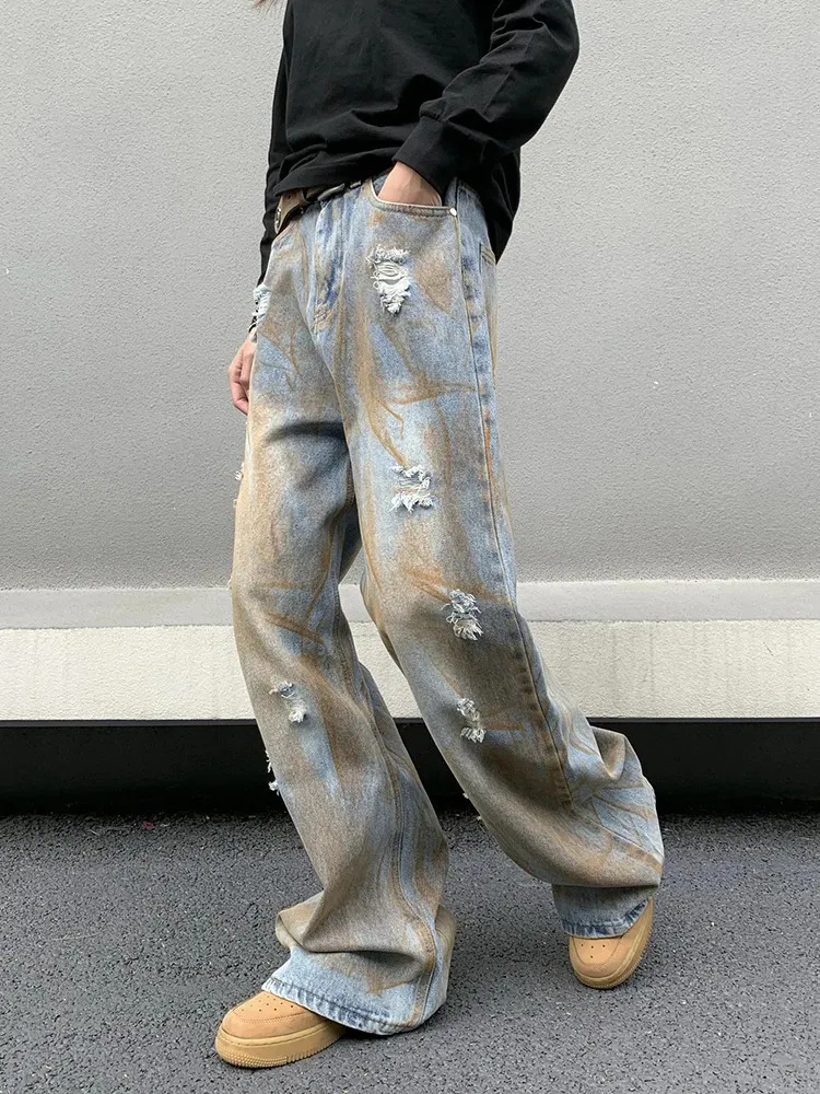 【dydoshop】LOOSE JEANS REDDACHiC Men's Blue Baggy baggy jeans - Loose Fit