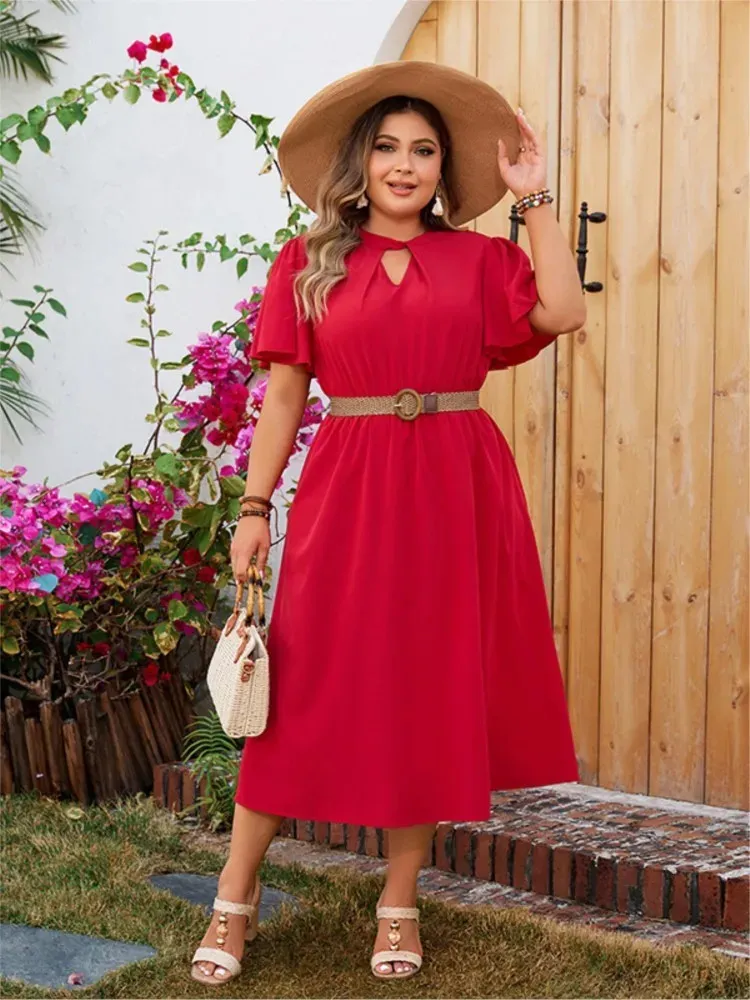 summer chiffon midi dress Chiffon dress, Midi Chiffon dress, Swing Chiffon dress, fit and flare dress, Summer dress, Womens dresses, Custom dress,XiaoLizi 5145