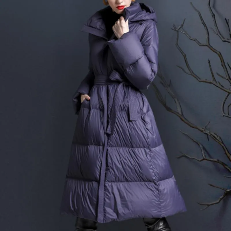 DHgate.com:Womens Long Down Jacket - Winter White Duck Down