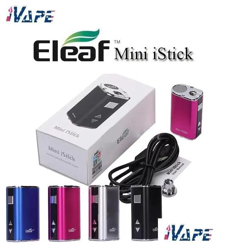 Battery Storage Boxes Eleaf Mini Istick 10W Kit Built-In 1050Mah Variable Voltage Box Mod With Usb Ego Drop Delivery Electronics Bat B Othgn