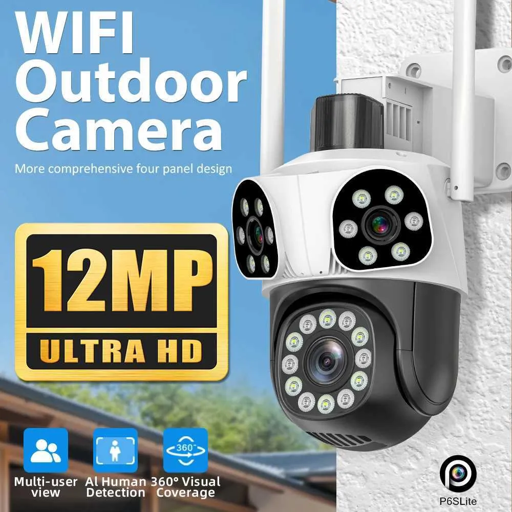 Outdoor security surveillance cameras - 6K 12MP, 10x...