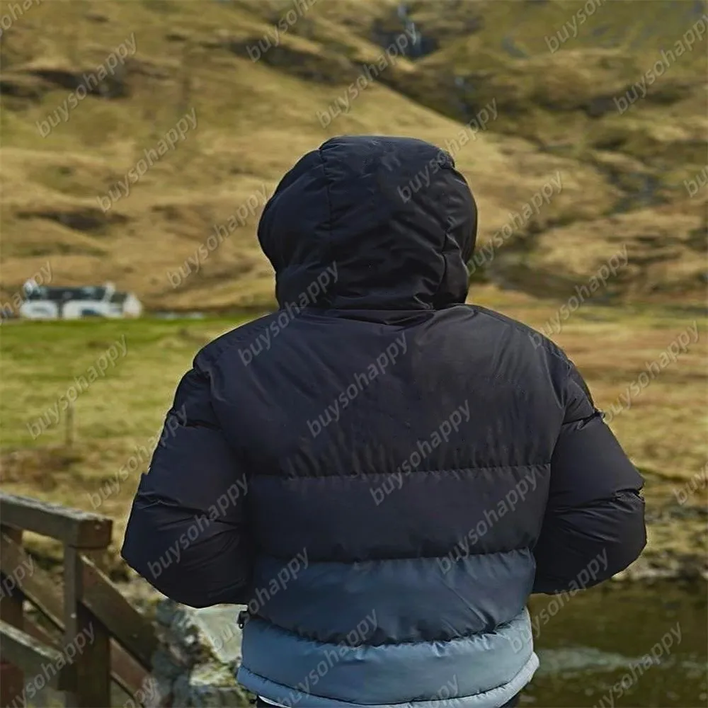 DHgate.com:Designer Cotton Cropped Embroidered Puffer Jacket