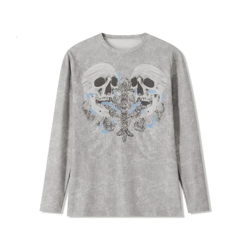 トップス Y2K archive beige Skull Waffle Sleeve Y2K archive beige Skull Waffle Sleeve トップス