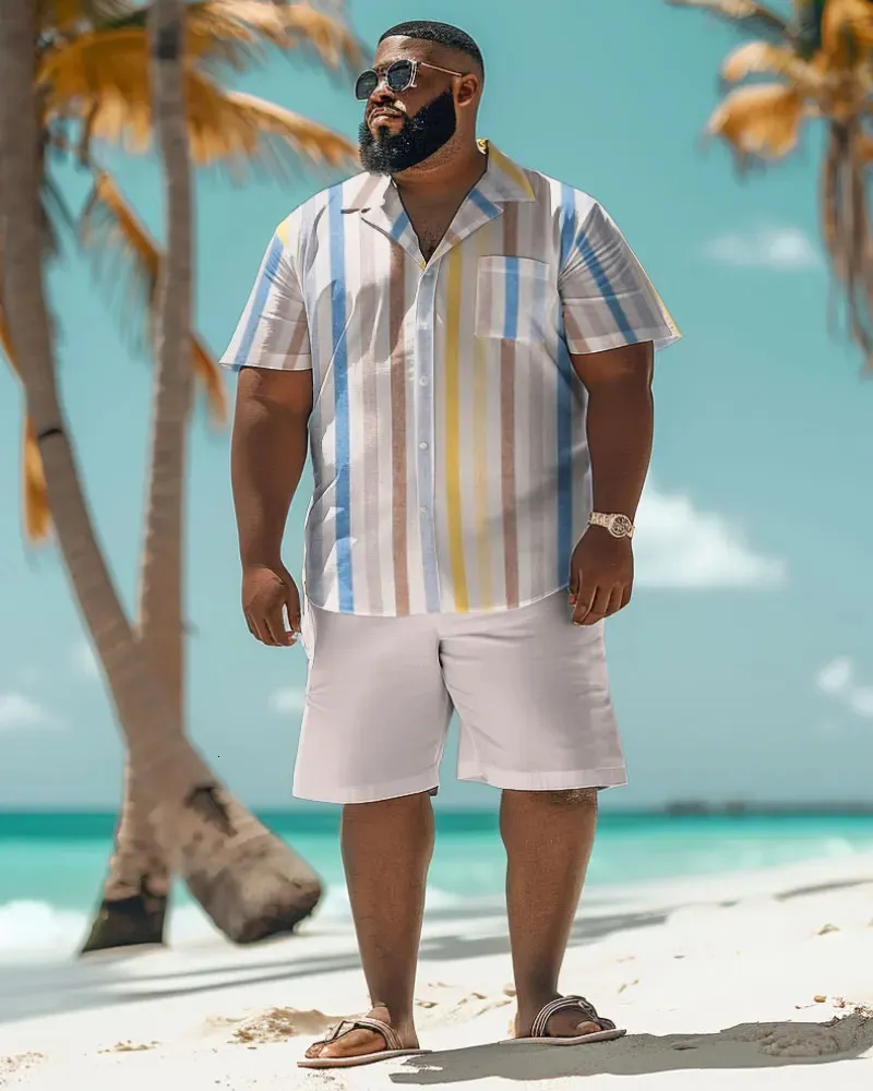 Biggmans Shirt Plus Size Set L 9XL Summer Beach From