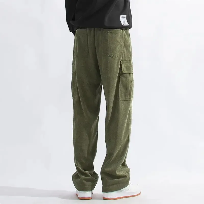 Vintage American Corduroy Work cargo pants for Men - Solid