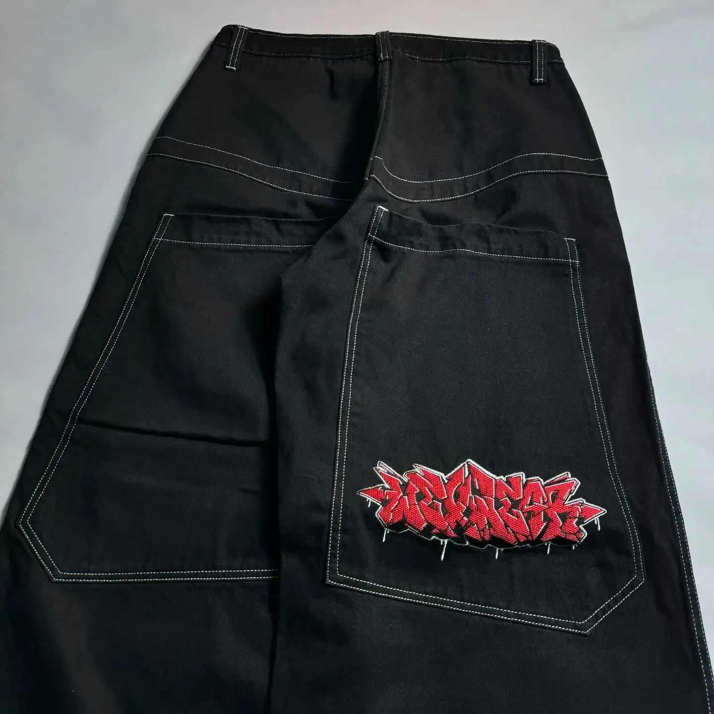 パンツ jimwag Heart pocket denim pants BLACK jimwag】 Heart pocket denim pants BLACK jimwag】 Heart