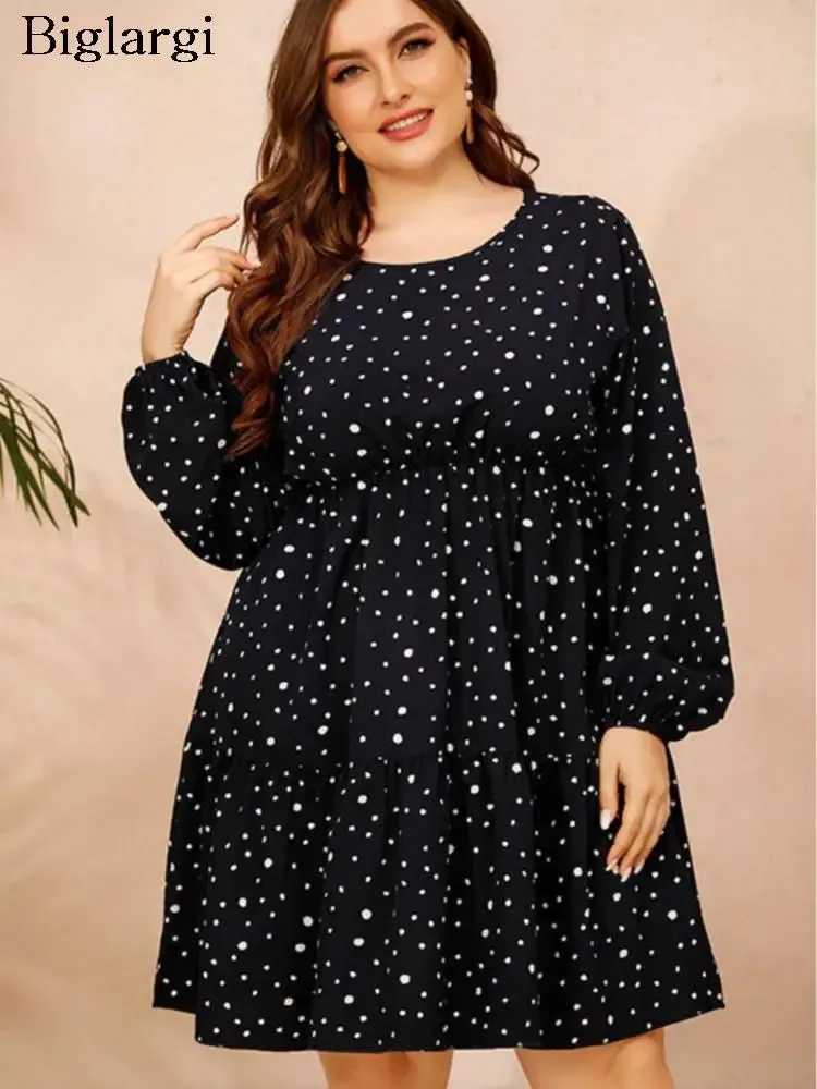 navy blue dress for baby girl Cara Cara Santiago Joelle Dot Bustier Midi Dress main image 1