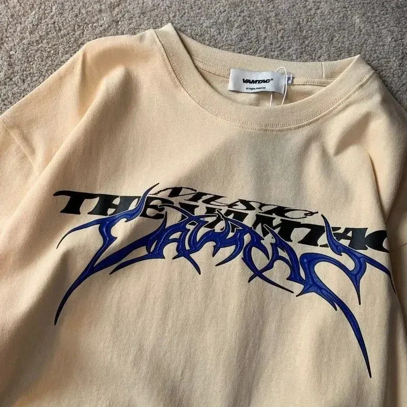 Vamtac Oversized Jersey Shirt For Women – Y2K Graphic V-Neck Tee