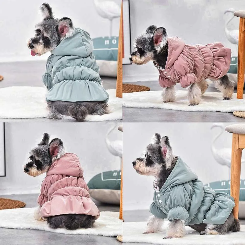Warm Dog Dress Winter Puppy Pet Dog Coats Princess Floral Bubble Skirt Dog  Cat Hooded Jacket Chihuahua Yorkie Outfit Clothing Y240806 From  Thousand_alley_end, $12.48 | DHgate.Com