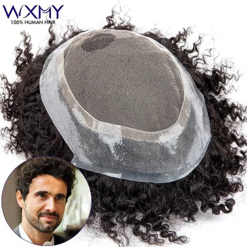 Mens Wigs Wigs And Hairpieces In India Premium Curly Toupee For