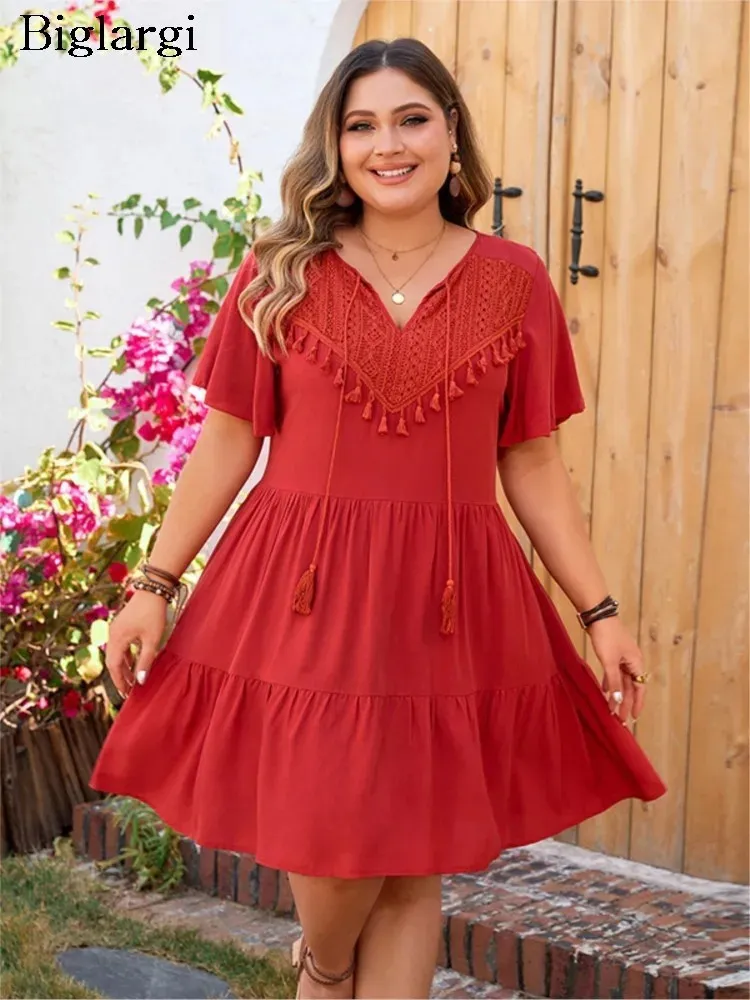 plus size flare mini dress Final Sale Plus Size Babydoll Flare Mini Dress in Black